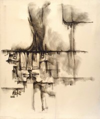 Mansoor Rahi, 30 x 36 Inch, Oil on Canvas, Figurative Painting, AC-MSR-133